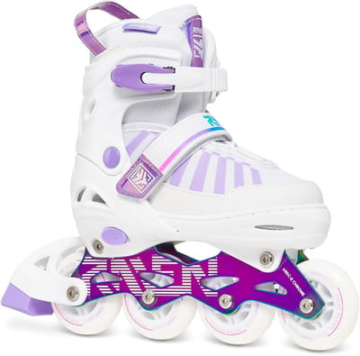 RAVEN Oxen Wit/Neo Chrome Verstelbare Skeelers 34-37
