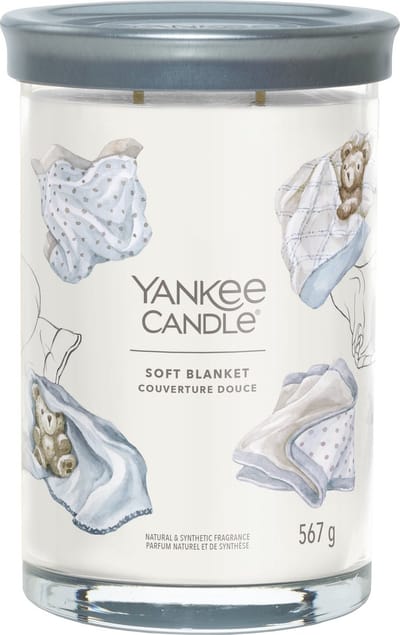 Yankee Candle - Soft Blanket Large Tumbler Geurkaars - 100 branduren - twee lonten