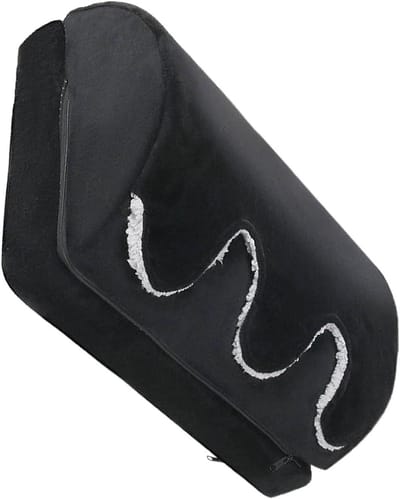 Voetsteun Bureau - Ondersteuning Onderbenen - Ergonomisch Zitten - Verstelbare Hoogte - 40 x 30 x 16.5 cm - Zwart