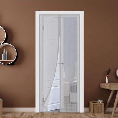 Magnetische Hordeur - Vliegendeur Hor - Buitenlucht Binnen - Automatisch Sluitend - 100 x 250 cm - Grijs