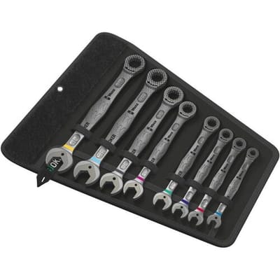 Wera 05020012001 Joker Steek-ringratelsleutelset 8-delig Sleutelbreedte (inch) 1/2 - 11/16