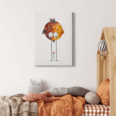 Canvas print DD123193 Casimir A.S. Création 0,5 x 0,7 m Oranje / Terracotta Kantoor Hal/Gang Keuken Slaapkamer Woonkamer