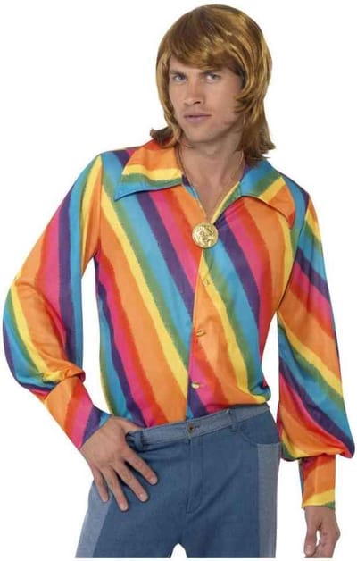 Regenboog 70s shirt 52-54 (l)