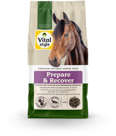 Vitalstyle Prepare & Recover -Paardenvoer - Slobber - voor Piekprestaties & Herstel - 6 kg