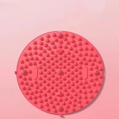 1 Pièce Tapis d'Acupression Rond Antidérapant Pour Soulagement de la Douleur aux Pieds Yoga Fitness Course sur Place Tapis d'Entraînement Usage Domestique red