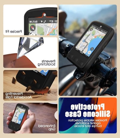 Zachte silicone hoes voor Wahoo ELEMNT ROAM V3 / ROAM 3, schokbestendige bescherming, duurzaam en lichtgewicht ontwerp