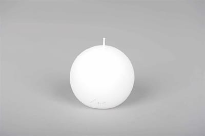 Rasteli Luz Your Senses Kaars- Bolkaars Wit D 8 cm