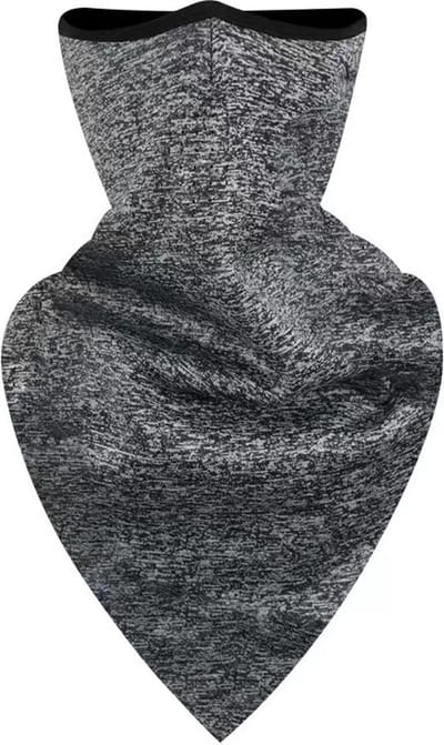 Motor sjaal - Gezichtsjaal - Zwart/grijs - Kraag - Motormasker - Skimasker - Gevoerd - Unisex - Uitwasbaar 60 graden