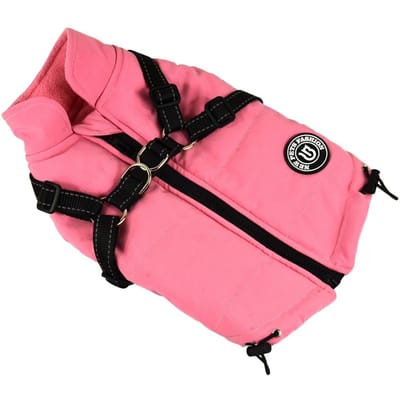 Huisdier Hond Jas Met Tuig Winter Warm Hondenkleding Waterdicht Grote Hond Jas Voor Labrador Chihuahua Franse Bulldog Outfits XXL