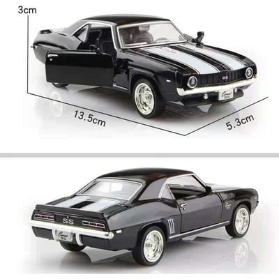 1969 Chevrolet Camaro SS Retro Supercar 5 Inch Metalen Auto Simulatie Diecast & Speelgoedvoertuig RMZ city 1:36 legeringsmodellen cadeaus voor kinderen