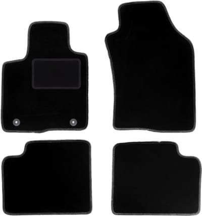 Zwarte veloursmatten voor: Lancia Ypsilon III hatchback (2011-)