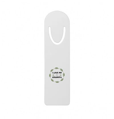 Hacebo® - I love my grandpa metalen boekenlegger - Opa - liefste opa - verjaardag - cadeautje voor opa - opa artikelen - kado - geschenk Bladwijzer boekenleggers - 12.7 cm x 3.2cm