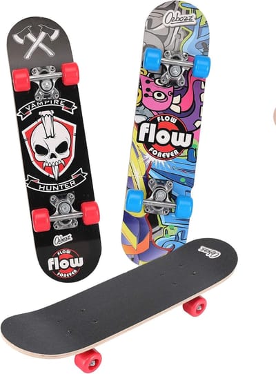Houten Skateboard - Maple Deck - Buiten Spelen - Stevig Ontwerp - 61 cm - Diverse Designs