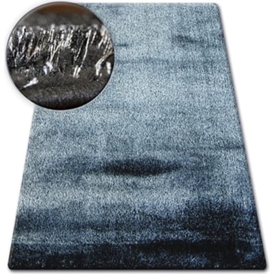 Kleden Rugsx Tapijt SHAGGY VERONA ZWART/zilver 80x150 cm