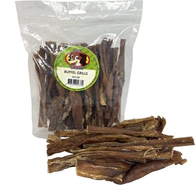 Petsnack Buffel Grills - Eiwitrijk Kauwsnack - 350 Gr Gedroogde Buffel Lebmaag