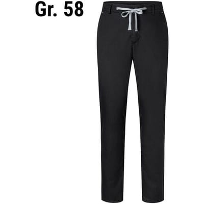 (6 stuks) KARLOWSKY Heren Modern Stretch Chino Broek - Zwart - maat: 58