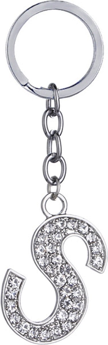 Bixorp Sleutelhanger met Letter S - Best Friends BFF Cadeau voor haar / hem