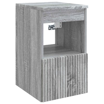 vidaXL - Badkamerkast - Grijs - Sonoma - 30 - x - 35 - x - 50 - cm - Bewerkt - hout