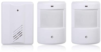 Dailygoody - Bewegingssensor - Draadloos Alarm - Eenvoudige Installatie - Wit - Infrarood Melder - Veiligheidssysteem - Geschikt voor Buiten