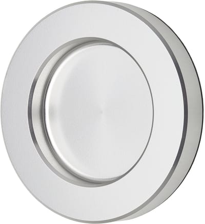 SOTECH Schuifdeurgreep TAYO RVS look Ø 70 x 10 mm zelfklevend (3M VHB), glazen deurklink van aluminium, greepschaal voor glas- & kamerdeuren