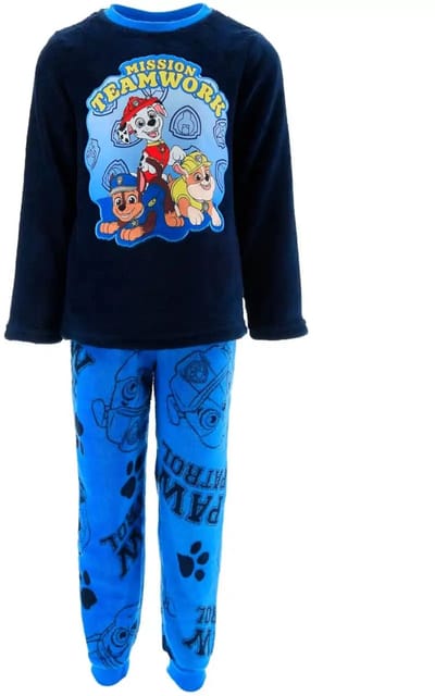 PAW Patrol Pyjama - Coral Fleece - Navy/Blauw - Maat 98