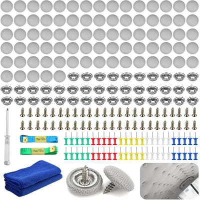 Auto Reparatiekit - Universele Dakbekleding Set - 80 Stuks Beige Rivets