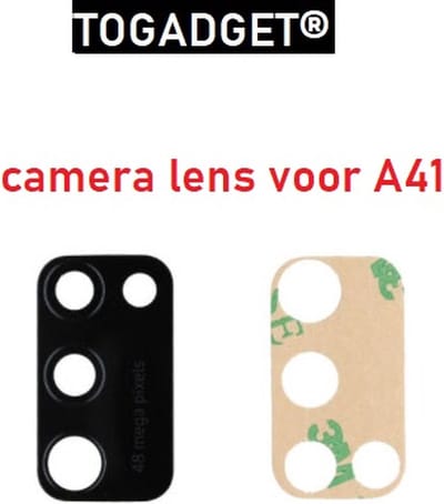 Samsung Galaxy A41 camera lens  - Back camera lens cover - Achtercamera / Rear camera glazen lens voor Samsung Galaxy A41