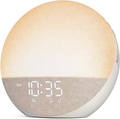 Natuurlijk weklicht alarmklok met Bluetooth-luidspreker en ruismachine - Ideaal voor baby’s, volwassenen en kinderen