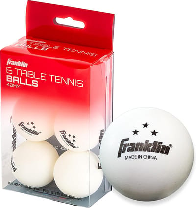 Officiële 3-Ster Tafeltennis Ballen Wit 40mm - Set van 6