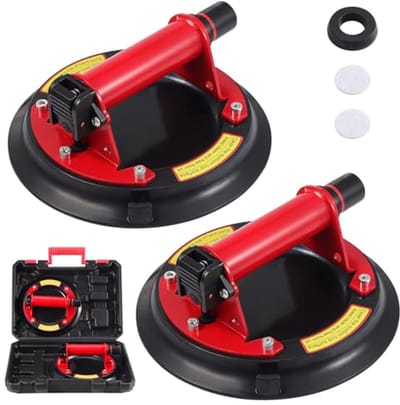 2 Stuks Zuignappen voor Glas en Tegels - Super Sterke Vacuümzuiger tot 350 lbs