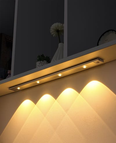 Heuts Goods - LUXE Nachtlampje met bewegingssensor - Wandlamp - Wandlamp Binnen - USB Oplaadbaar - Magnetische Montage - Dimbaar - LED Licht - Inclusief Oplaadkabel - Meerdere kleuren - 40CM