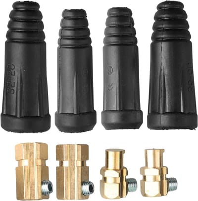 Las Kabel Connector - Snelkoppeling Paar - Veilig Lassen - Hoge Stroom Rating - 2 Sets 35-50mm² - Koper