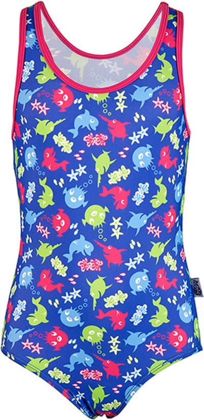 BECO-SEALIFE® badpak voor meisjes - UV SPF50+ - blauw - maat 80