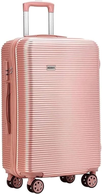 Koffer Handbagage - Reisbagage Trolley - Zakenreizen Opslag - Verstevigde Kwaliteit - 34x21x55cm - Roségoud