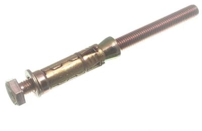 Ankerschroeven Set - Keilbouten Bevestiging - Zware Bevestiging - Roestbestendig Plating - M10 X 135MM 8 Stuks - Geel