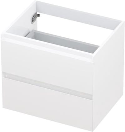 INK - Onderkast 2 Laden Greeploos Gelakt - 600x450x520 Mm - Hoogglans Wit