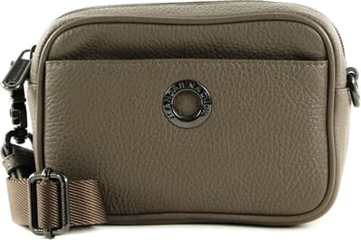 MANDARINA DUCK Leren Schoudertas Gordeltas Mellow Leather Camera Bag Clay Bruine