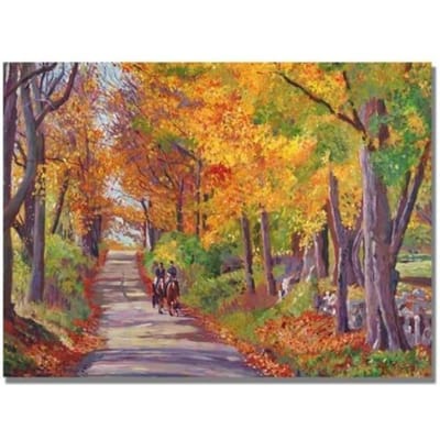 Peinture diamant 5D à faire soi-même, broderie de forêt d'érable, mosaïque, point de croix, décor en strass 20X30CM orange