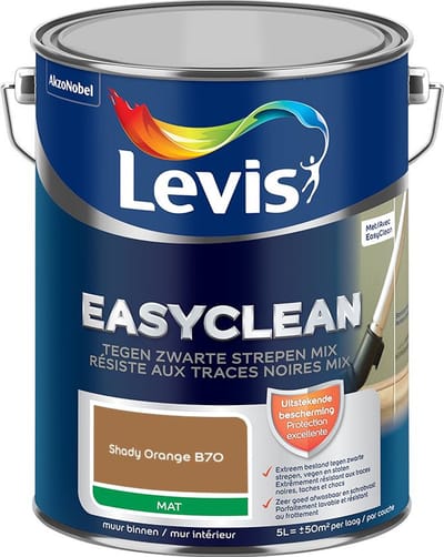 Levis - Easyclean Tegen Zwarte Strepen Mix - Shady Orange B70 - Mengverf - 5 L