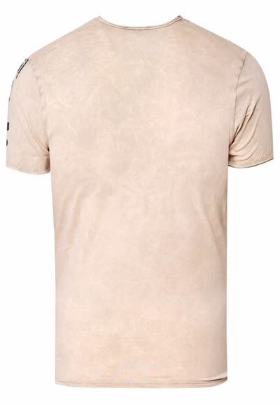 gewassen T-shirt met adelaarprint