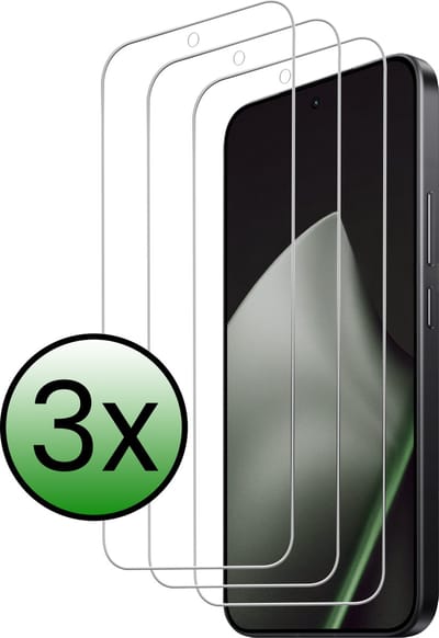 Screenprotector - 3 Stuks Geschikt voor Xiaomi 15T - Extra Sterk - Beschermglas - Gehard Glas - Tempered Glass - Screen Protector