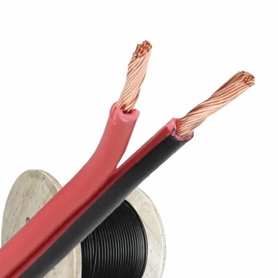 Helukabel luidsprekerkabel 2x1.5mm² zwart/rood per haspel 500 meter