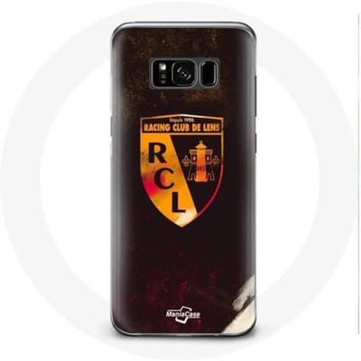Samsung Galaxy S8 hoesje rcl lens oranje zwarte achtergrond