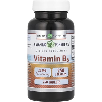 Amazing Nutrition, Vitamine B6, 25mg, 250 comprimés