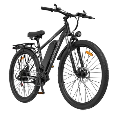 ZAZAWORK CF29 Elektrische Fiets met 48V 15Ah Afneembare Batterij, 21-Speed Shimano Versnellingen zwart