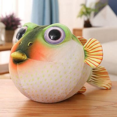 26 /33 /43cm Kawaii Kogelvis Pluche Speelgoed Gevulde Zachte Simulatie Poppen Cartoon Kogelvissen Kussen Verjaardag Kerstcadeau Voor Kinderen 26cm