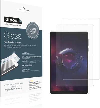 dipos – 2x Matte Pantserfolie geschikt voor Lenovo Legion Tab 8.8 Gen 5 | 9H Screenprotector