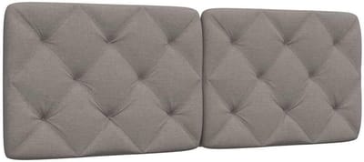 Hoofdbordkussen - Bedkussen - Comfortabel Lezen - Stijlvol Ontwerp - 120 cm - Taupe