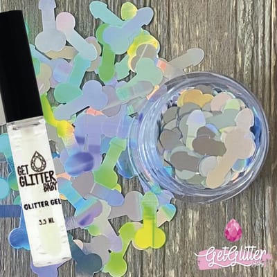 GetGlitterBaby® - Chunky Festival Glitters Sterretjes voor Lichaam en Gezicht Jewels Gel Glitterlijm Huid lijm / Bio Vegan Biodegradable Biologische Face Body Glitter Piemels + Glittergel Huidlijm