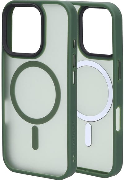 Mobiparts hoesje geschikt voor Apple iPhone 16 Pro - Hardcover - MagSafe - Groen